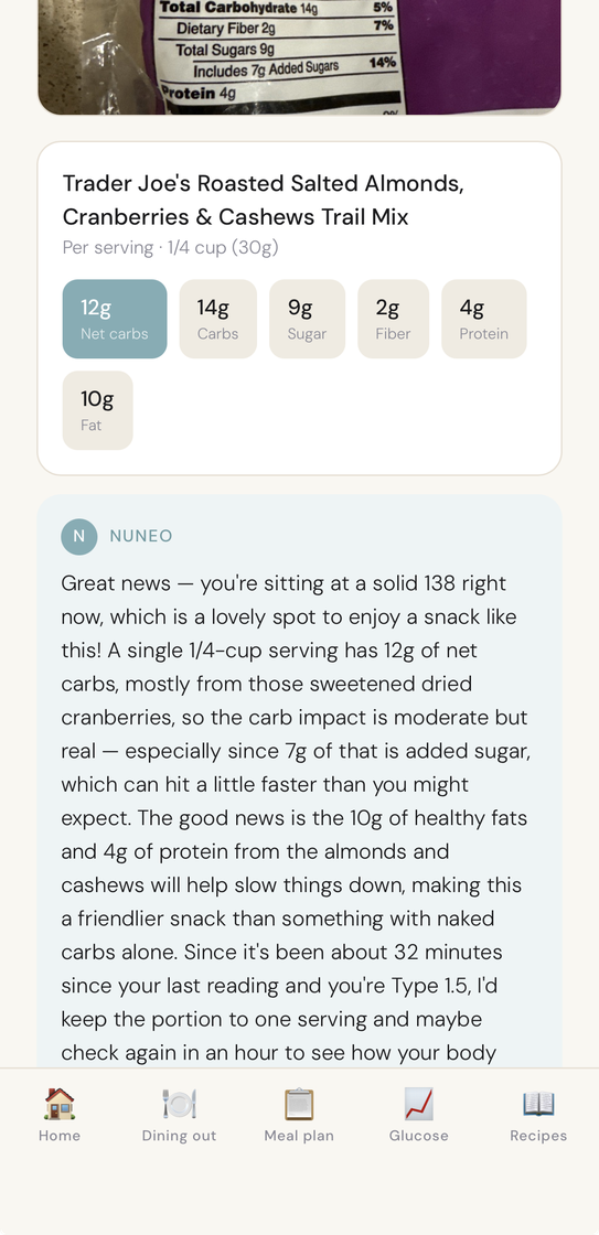 Scan a package in the Nuneo app
